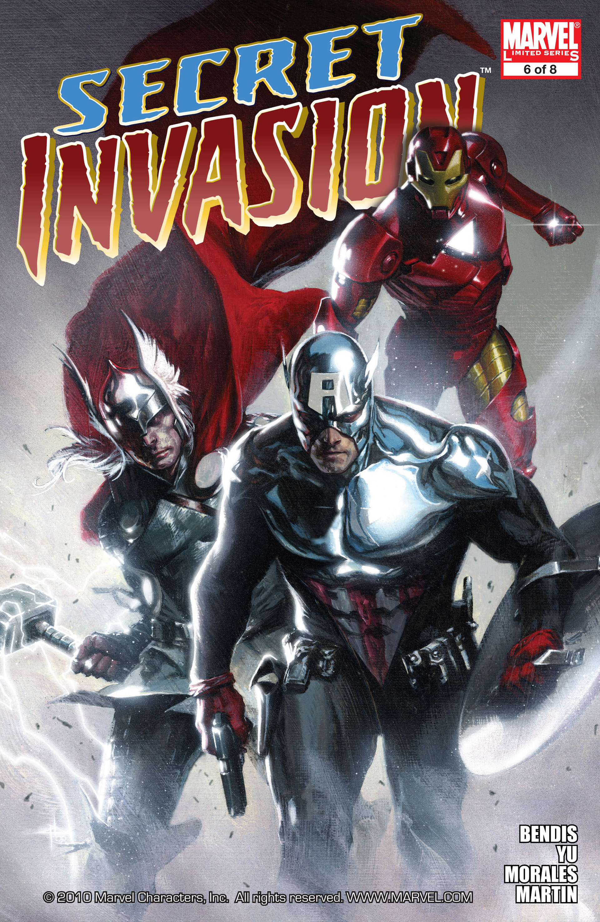 Imagen de una de las portadas del comic Secret Invasion