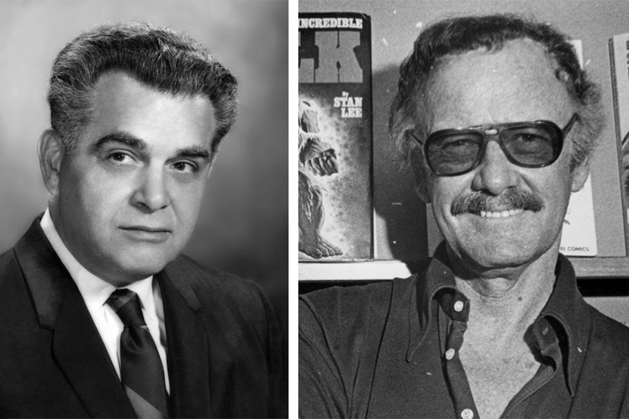 Imagen de Stan Lee y Jack Kirby jovenes