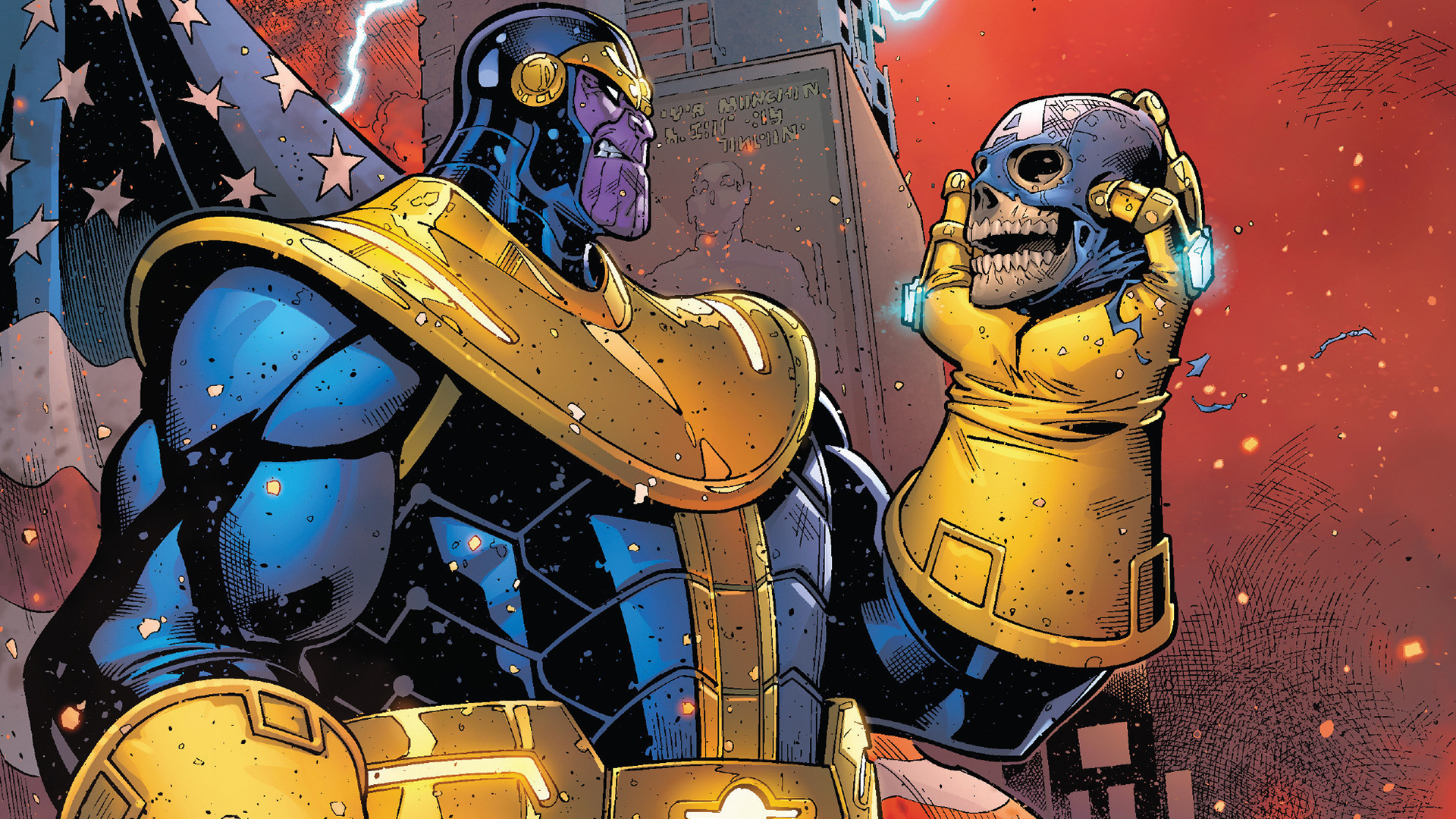 Imagen de Thanos en los comics